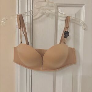 Victoria’s Secret Very Sexy Bombshell Add 2 Cups Push-up Strapless Bra 32B Nude